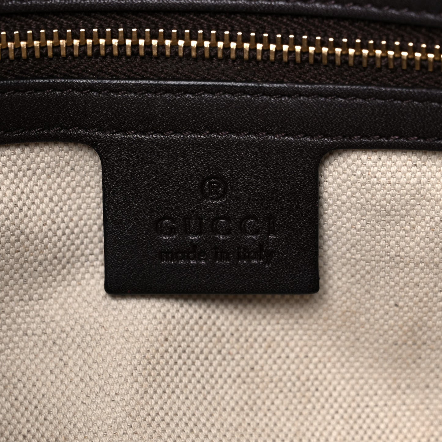 Guccissima Medium Bree Foldover Tote Chocolate