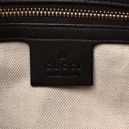 Gucci Guccissima Medium Bree Foldover Tote Chocolate 6 of 22
