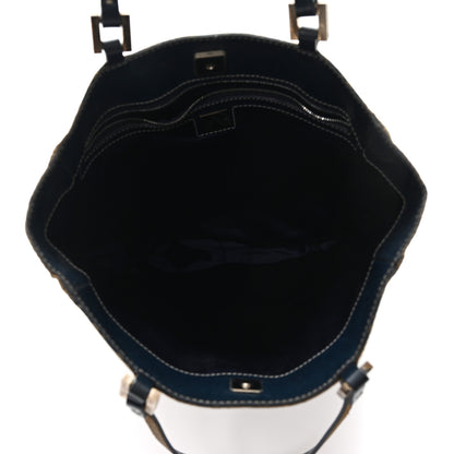 Fendi Zucchino Shopping Tote Navy 5 of 10