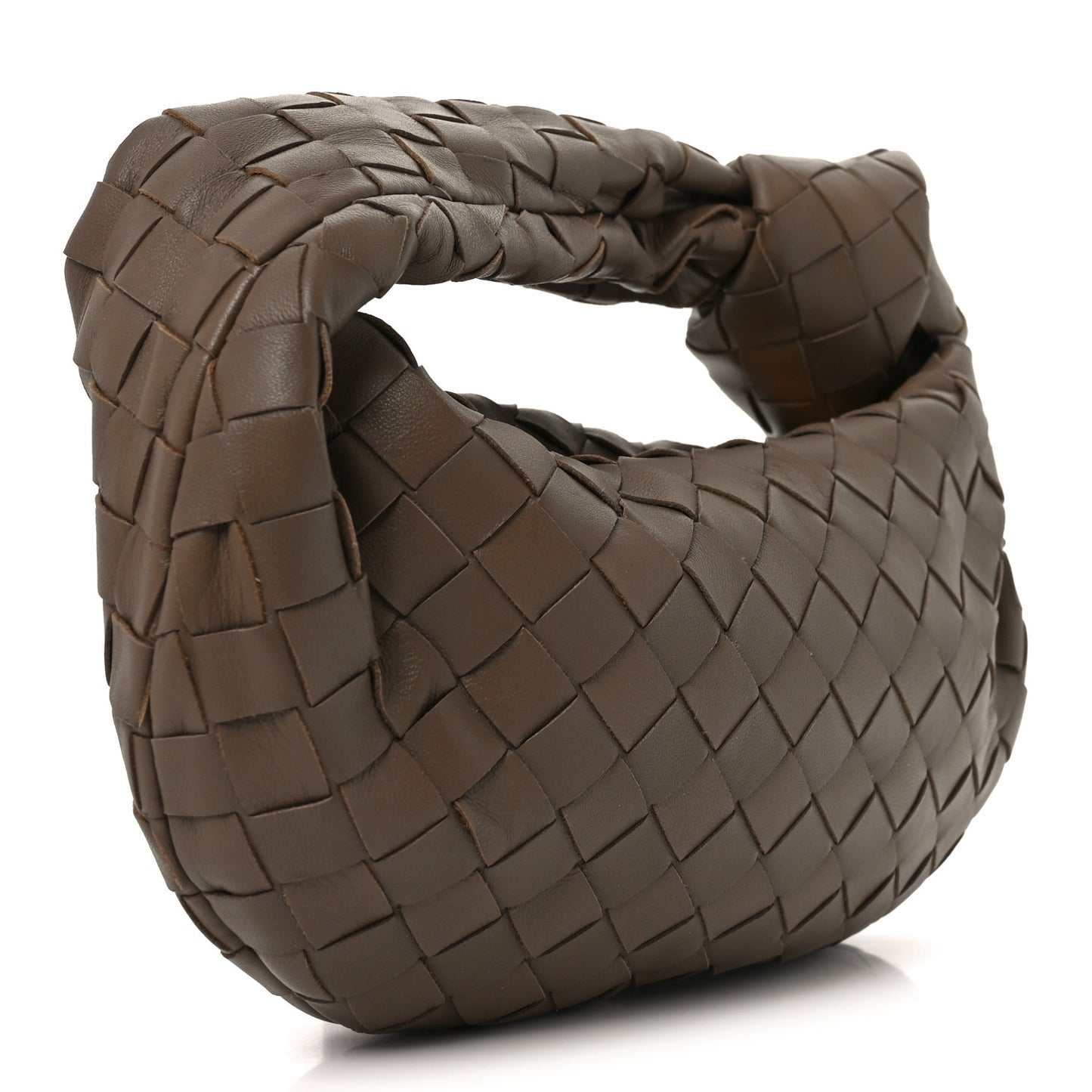 Nappa Intrecciato Mini Jodie Dark Taupe