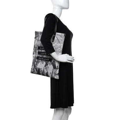 Burberry Nylon London Montage Print Flat Tote Bag Black 2 of 11
