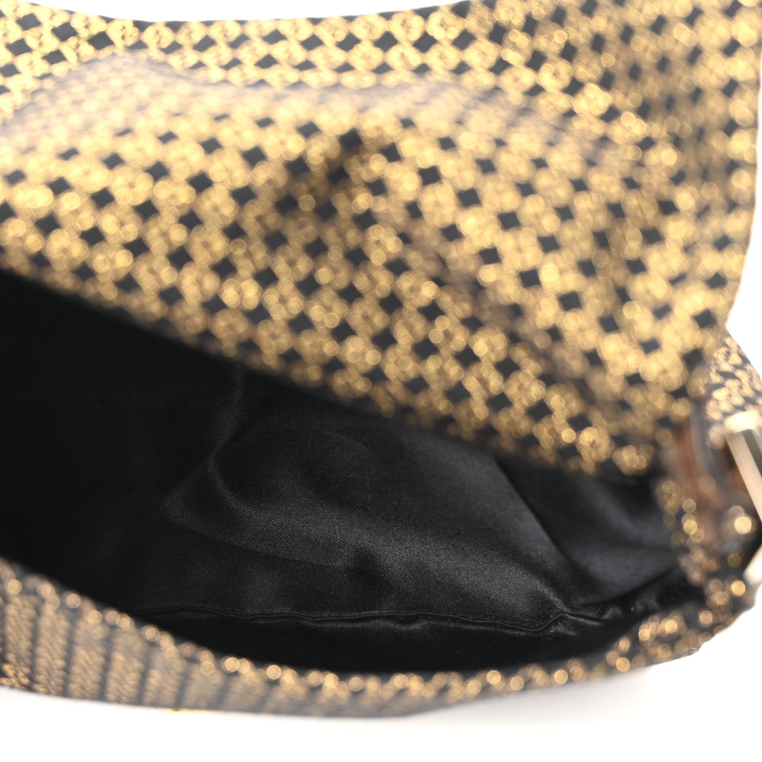 Fendi Micro Zucchino Forever Mini Mama Baguette Black Gold 5 of 9