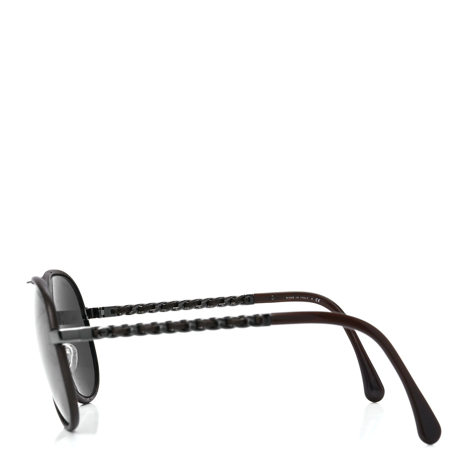 Chanel Metal Pilot Winter Sunglasses 4219-Q Dark Brown 3 of 8