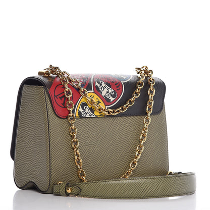Louis Vuitton Epi Monogram Kabuki Twist Shoulder Bag MM Green 4 of 10