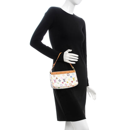Louis Vuitton Monogram Multicolor Pochette Accessories White 2 of 8