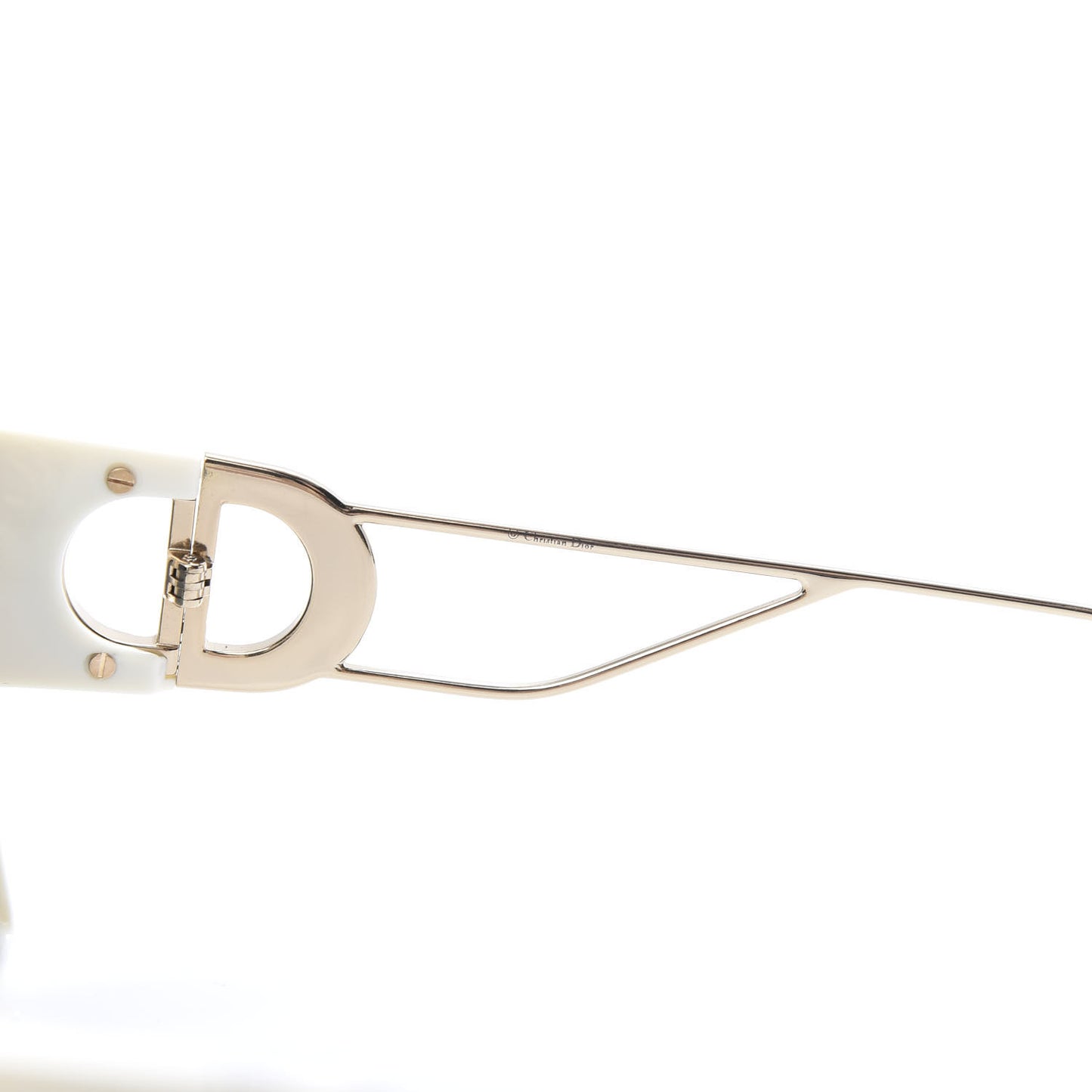 Square 30 Montaigne Sunglasses White