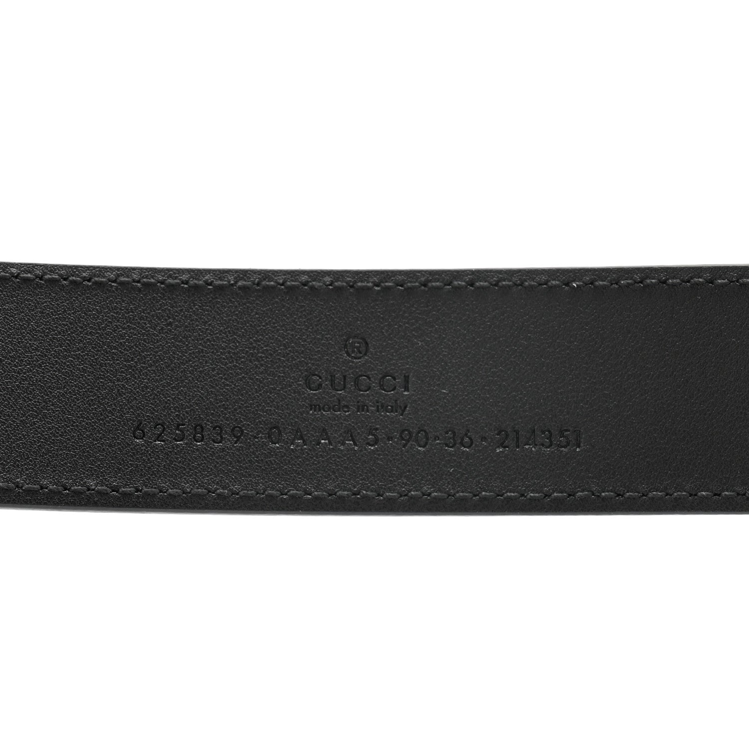 Gucci Plutone Calfskin Double G 30mm Belt 90 36 Black 3 of 6