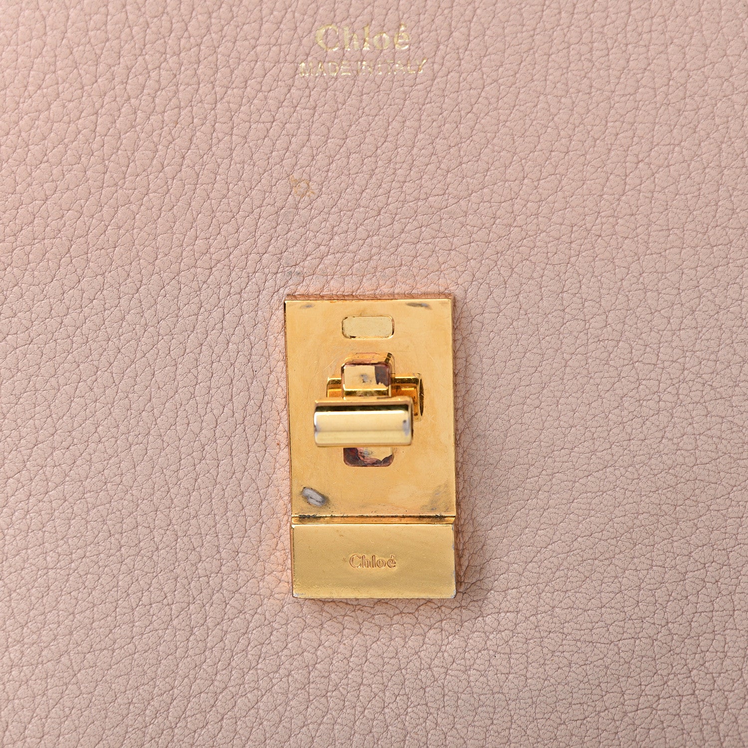 Chloe Grained Lambskin Mini Drew Shoulder Bag Cement Pink 14 of 14