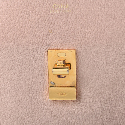 Chloe Grained Lambskin Mini Drew Shoulder Bag Cement Pink 14 of 14