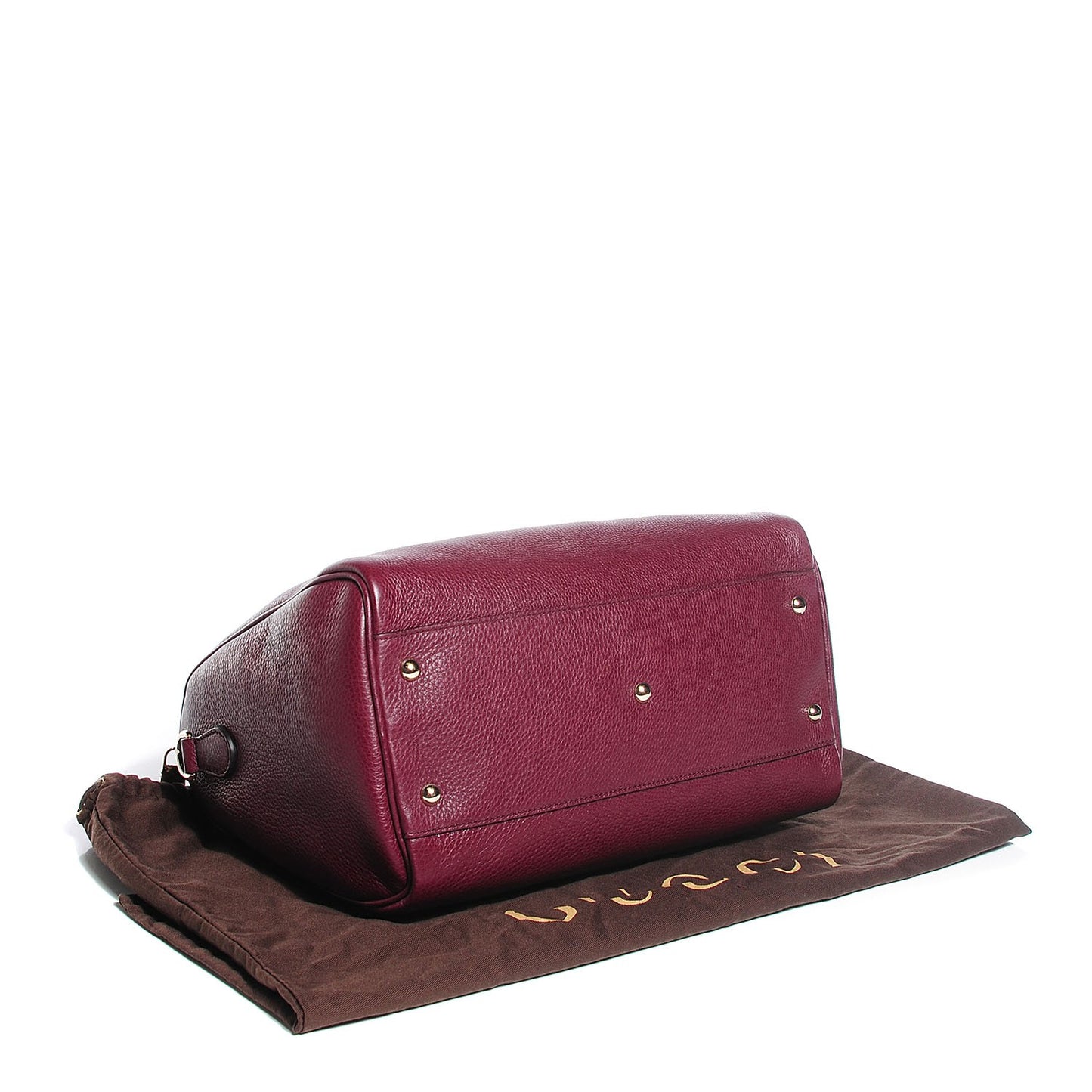Calfskin Bamboo Medium Shopper Boston Burgundy