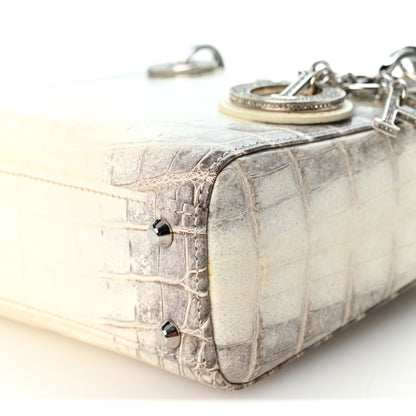 Christian Dior Niloticus Crocodile Himalaya Crystal Mini Lady Dior White 9 of 9