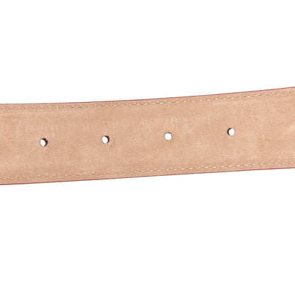 Chanel Crocodile Embossed Calfskin Belt 85 34  Red Gold 3 of 6