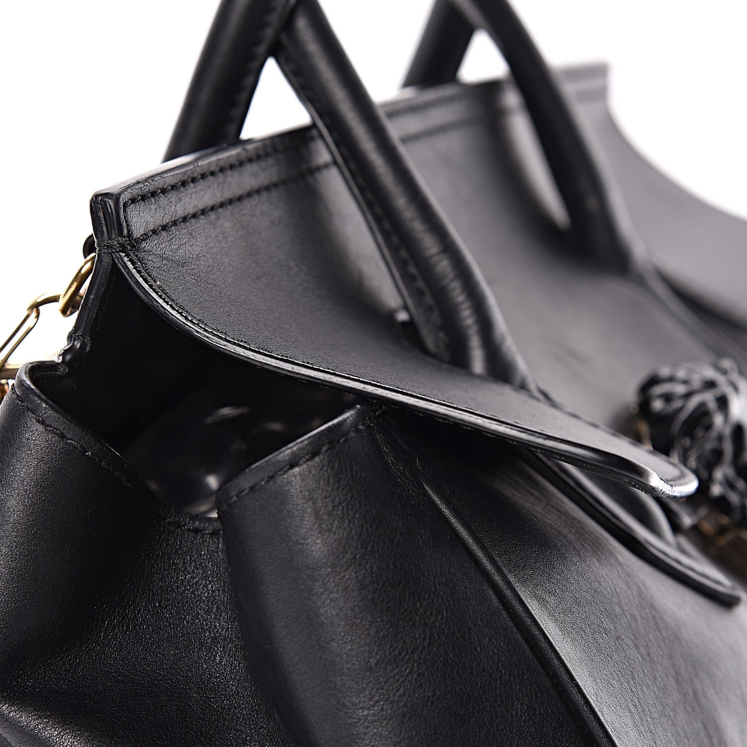Versace Calfskin Large Palazzo Empire Bag Black 32 of 40