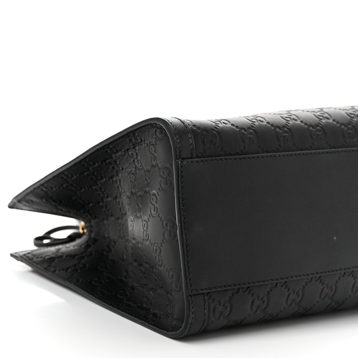 Guccissima Medium Padlock Tote Black