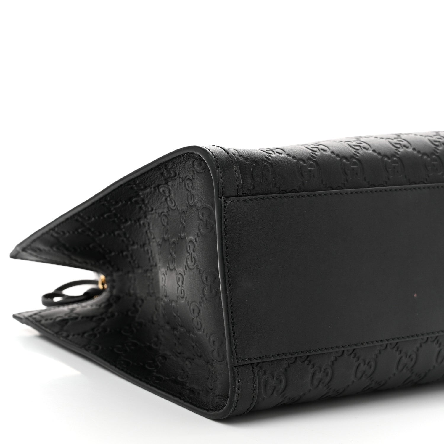 Gucci Guccissima Medium Padlock Tote Black 9 of 11
