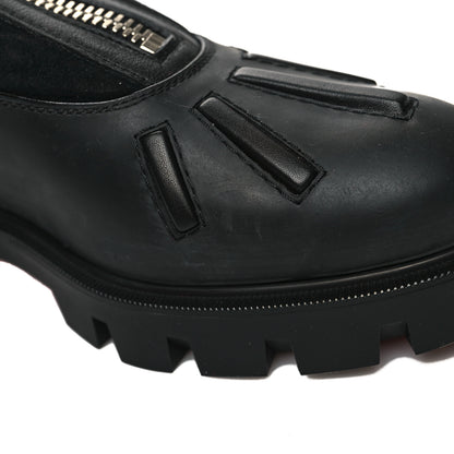Christian Louboutin Kid Calfskin Suede Rubber Shearling Glory Duck Flat Boot 37 Black 9 of 9