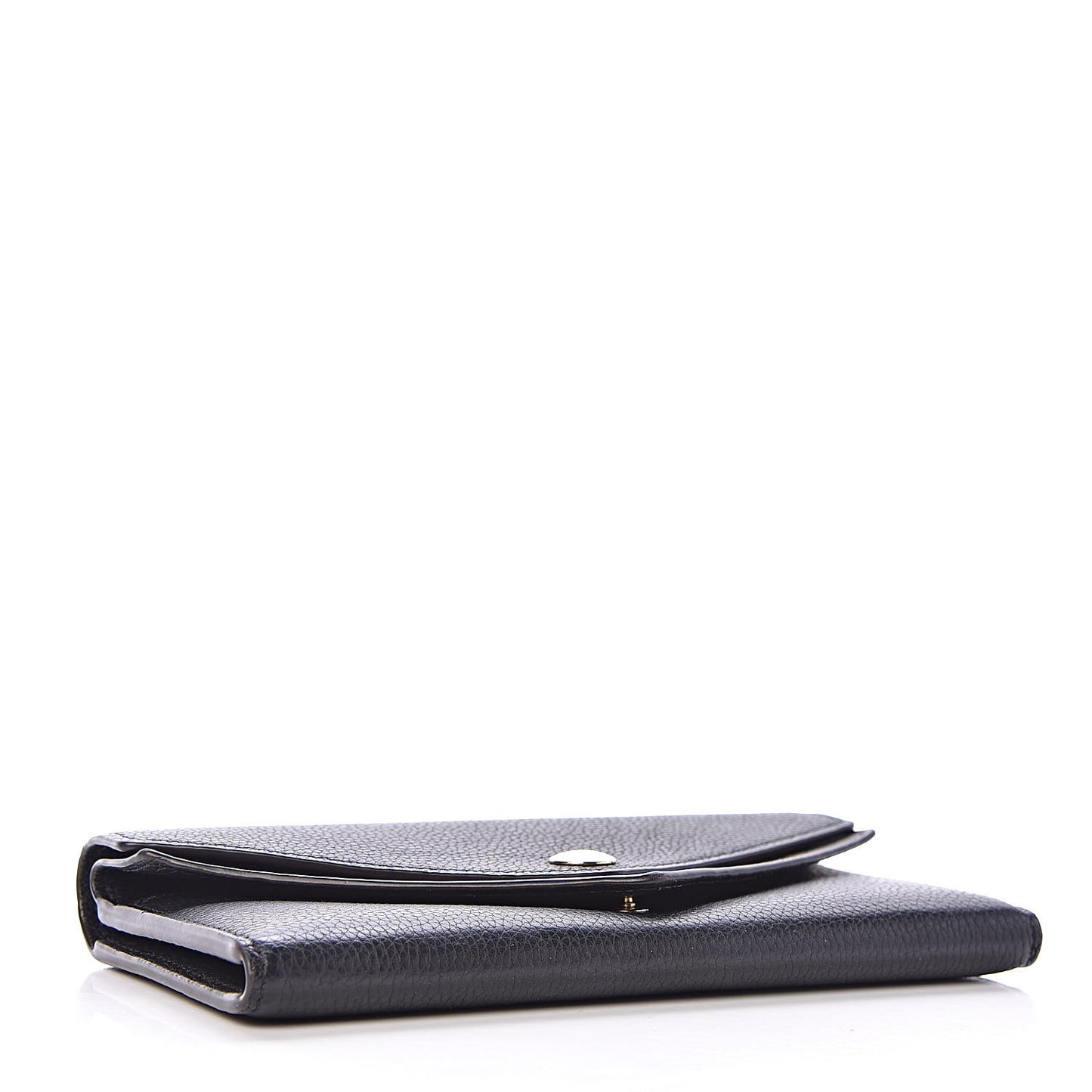 Calfskin Double V Wallet Black