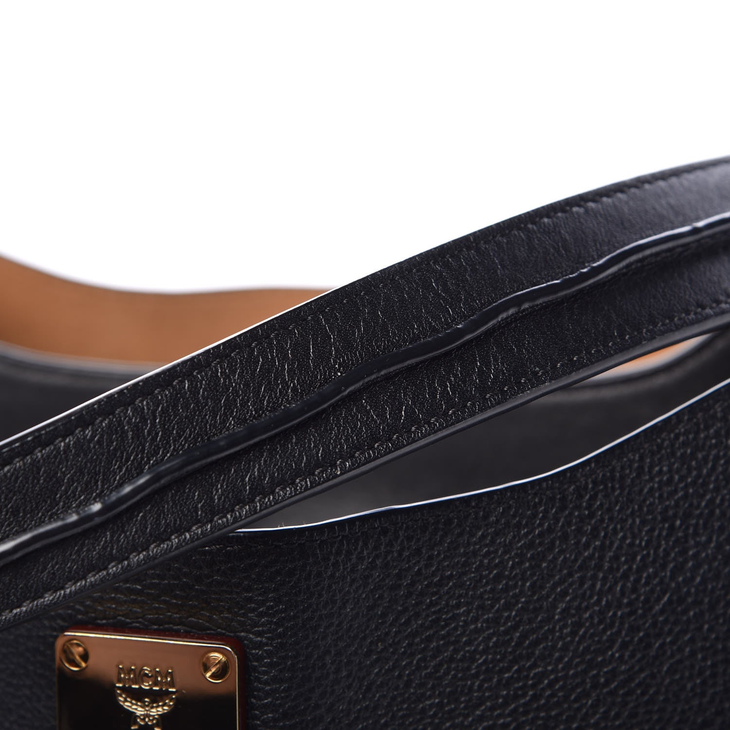 MCM Grained Calfskin Large Milla Hobo Black 10 of 14