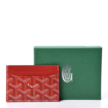 Goyard Goyardine Saint Sulpice Card Holder Red 8 of 8