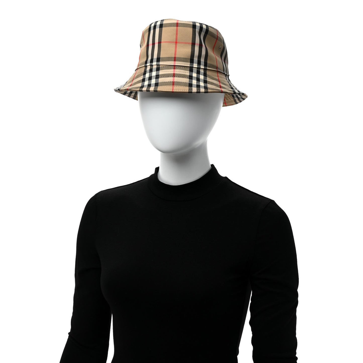 Technical Cotton Vintage Check Bucket Hat M Archive Beige
