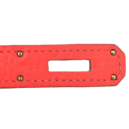 Hermes Togo Kelly Retourne 28 Rouge Pivoine 7 of 14