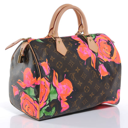 Louis Vuitton Monogram Roses Speedy 30 3 of 8