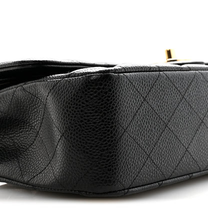 Chanel Caviar Quilted Medium Double Flap Black 9 of 12
