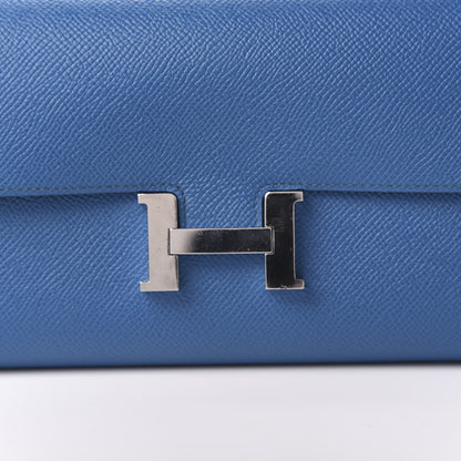 Hermes Epsom Constance Long Wallet Bleu Izmir 9 of 10