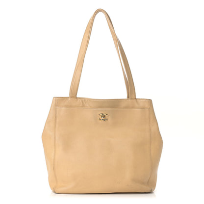 Chanel Caviar CC Shoulder Bag Beige 1 of 22