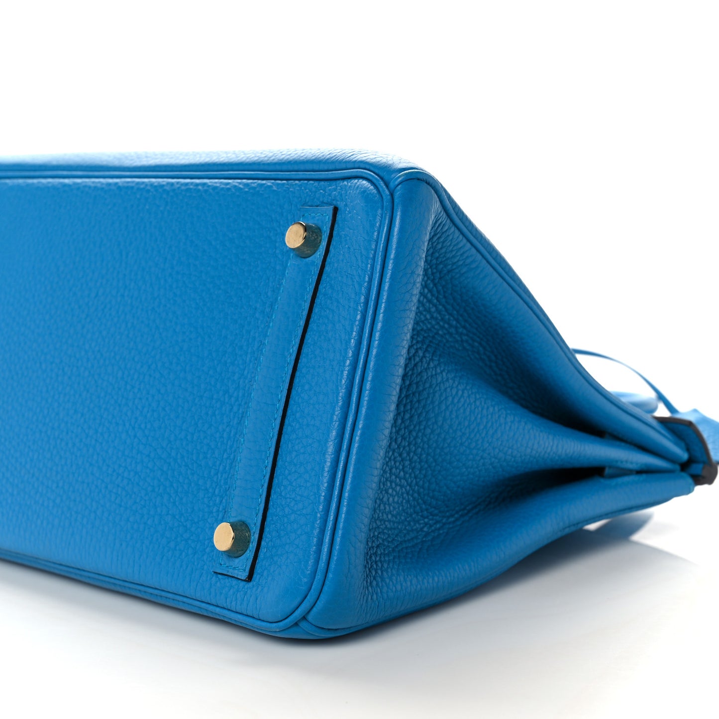 Taurillon Clemence Birkin 30 Bleu Zanzibar