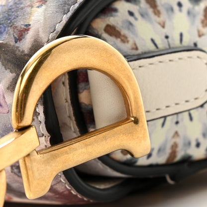 Christian Dior Calfskin Printed KaleiDiorscopic Mini Saddle Bag Latte Multicolor 11 of 11