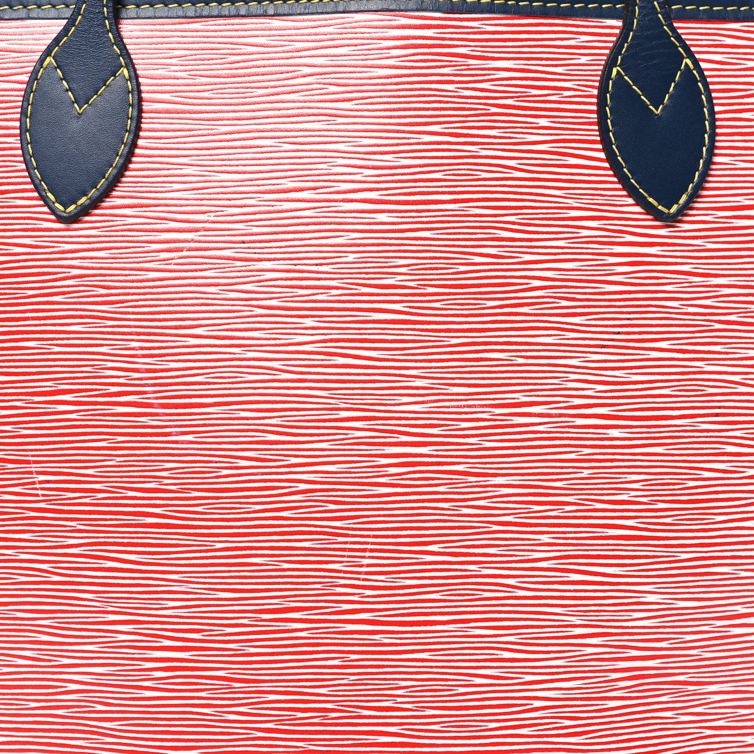 Louis Vuitton Epi Neverfull MM Denim Red 8 of 10