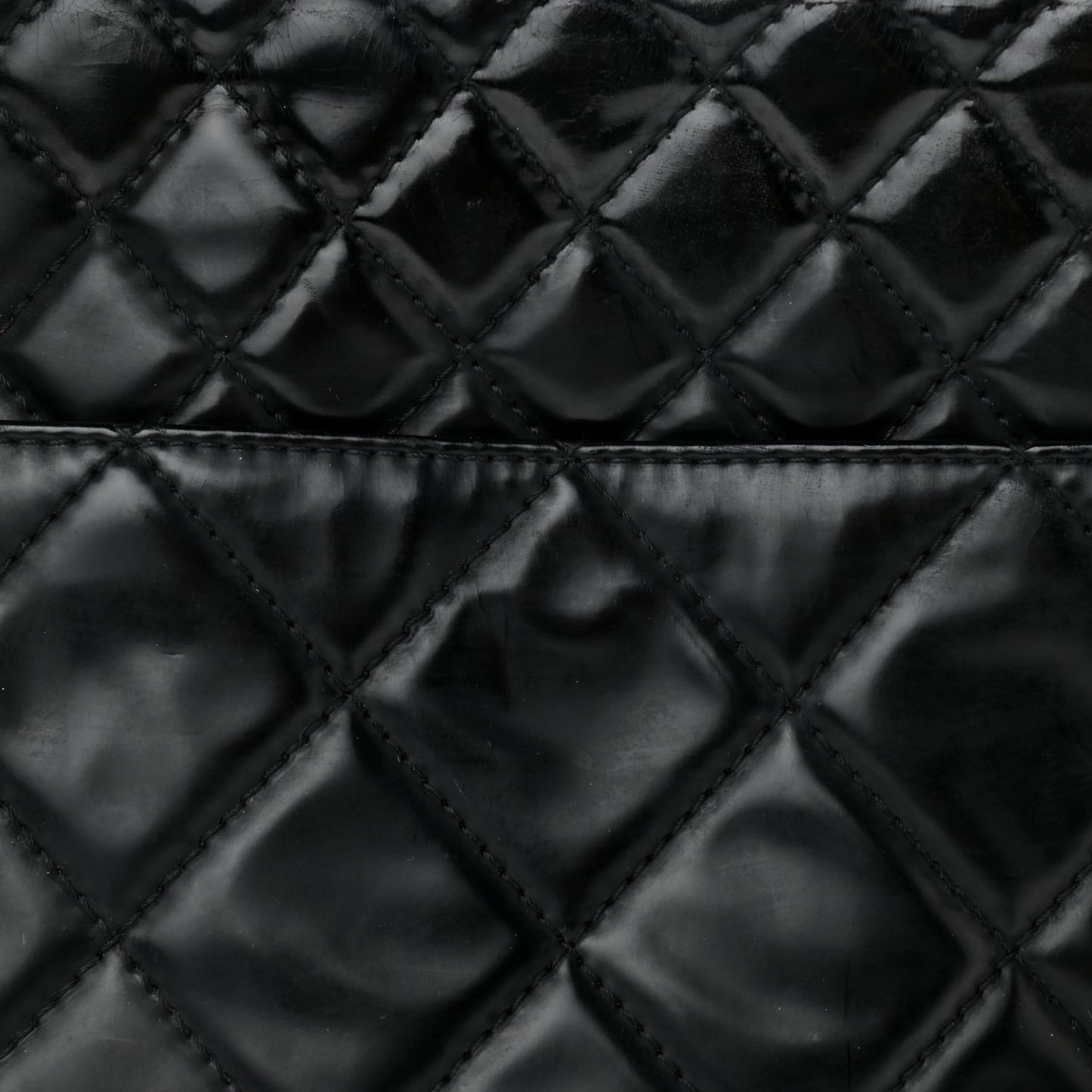 Vinyl Quilted In The Business Tote Black