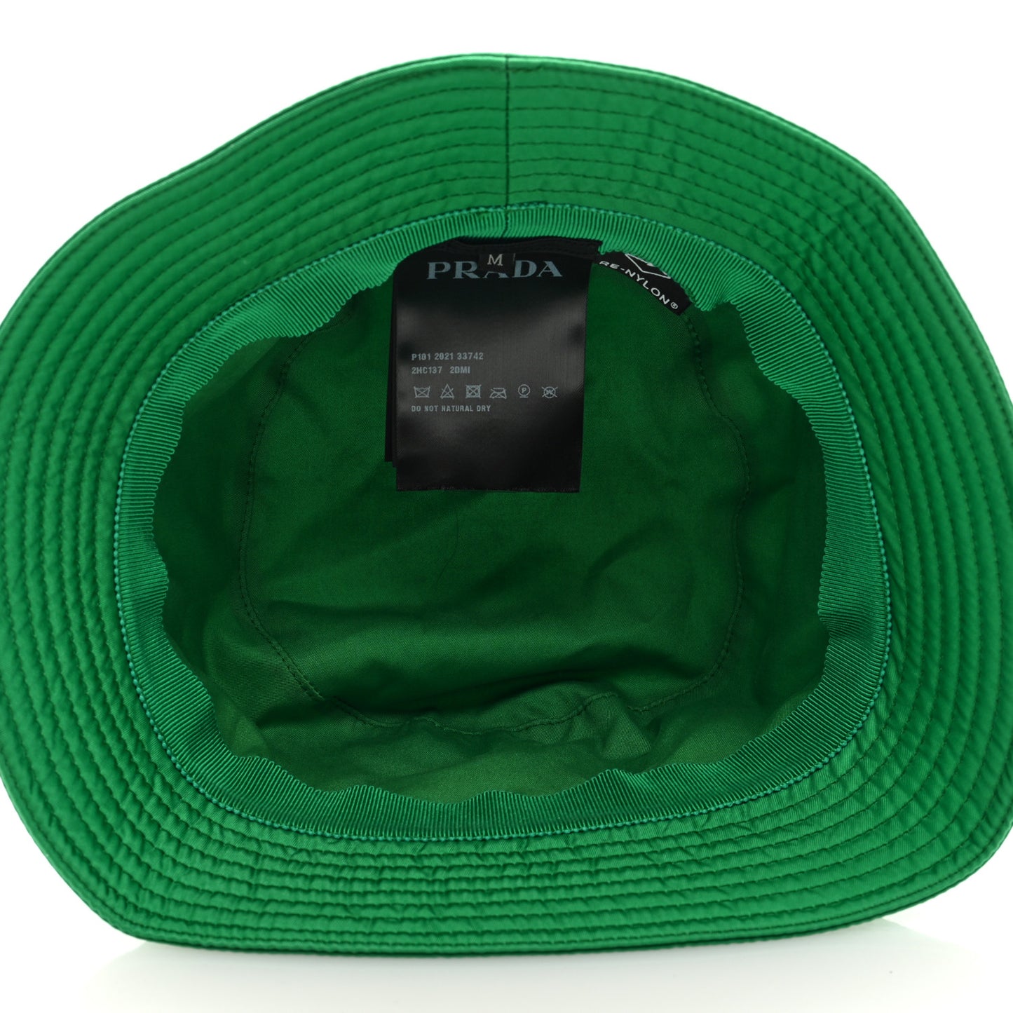 Re-Nylon Metal Triangle Logo Mens Bucket Hat M Menta