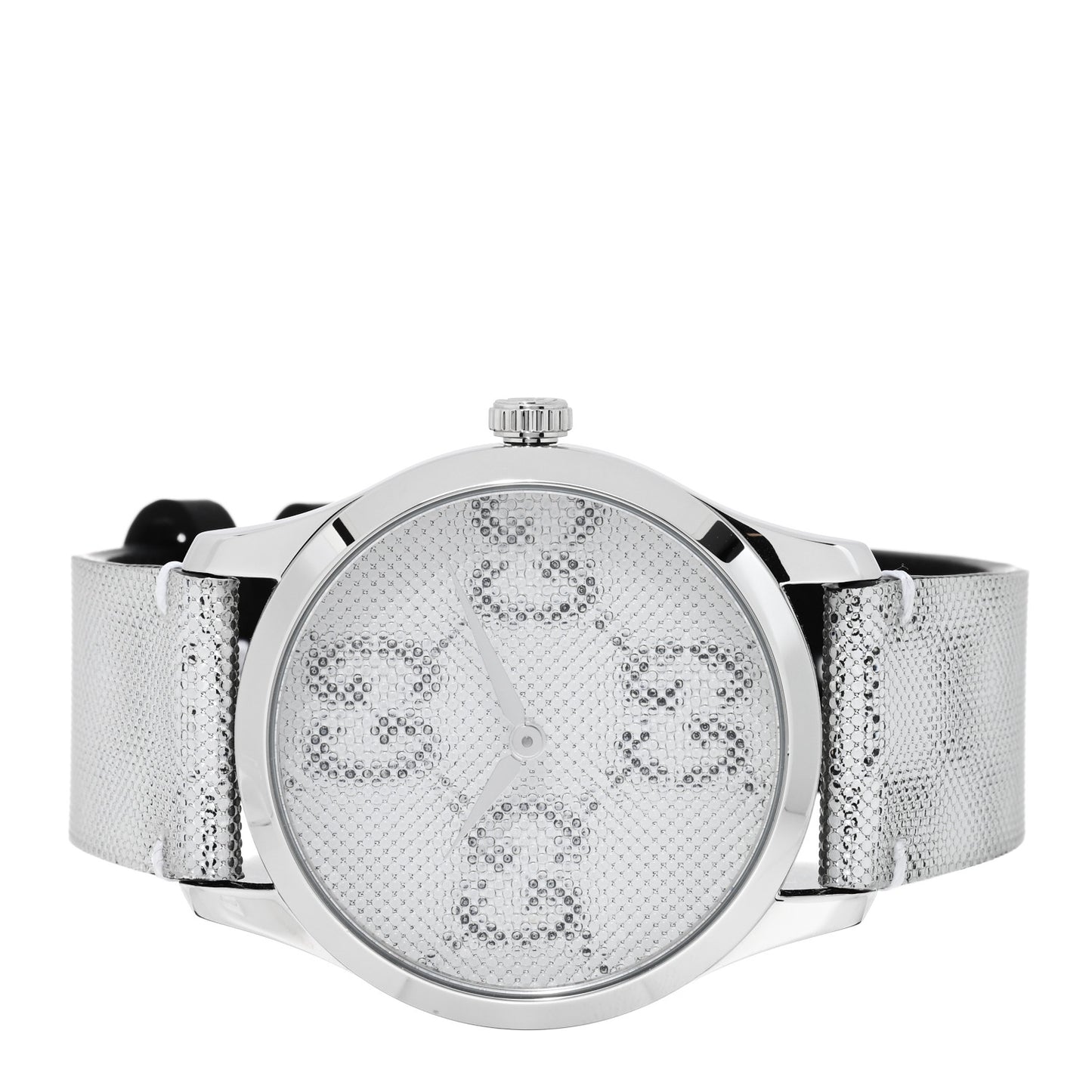 Stainless Steel Calfskin 38mm G-Timeless GG Hologram Quartz Watch