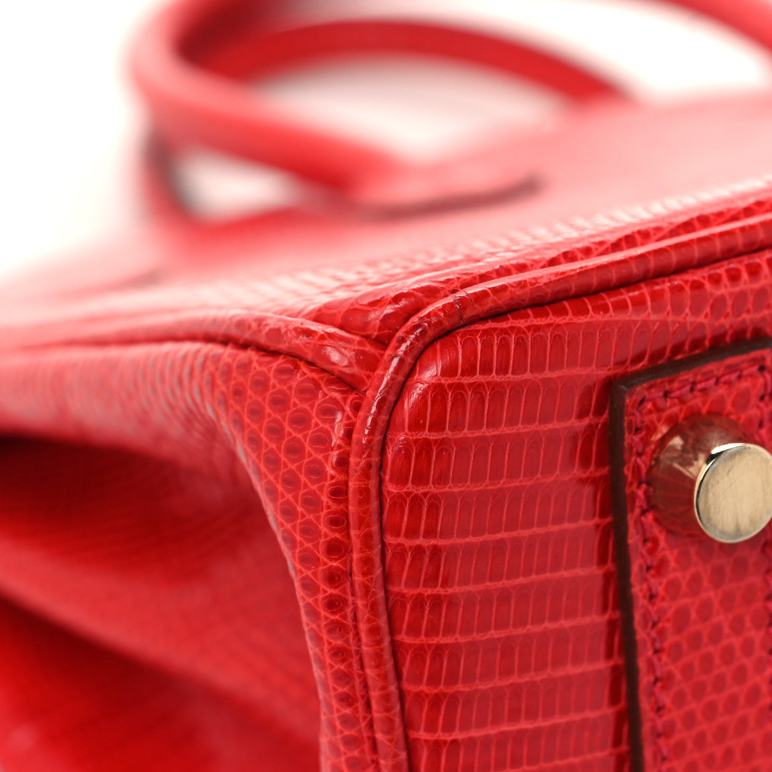 Hermes Lizard Birkin 25 Rouge Moyen 11 of 16