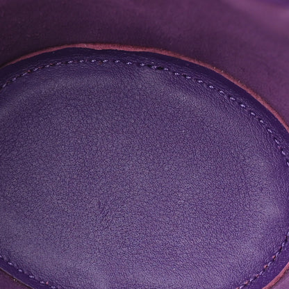 Loewe Calfskin Nano Balloon Bucket Bag Purple Cognac 5 of 10