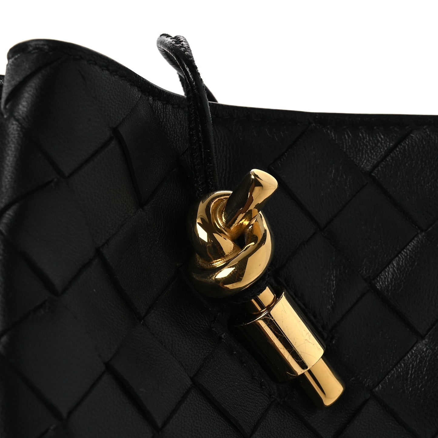 Nappa Intrecciato Andiamo Phone Pouch Black
