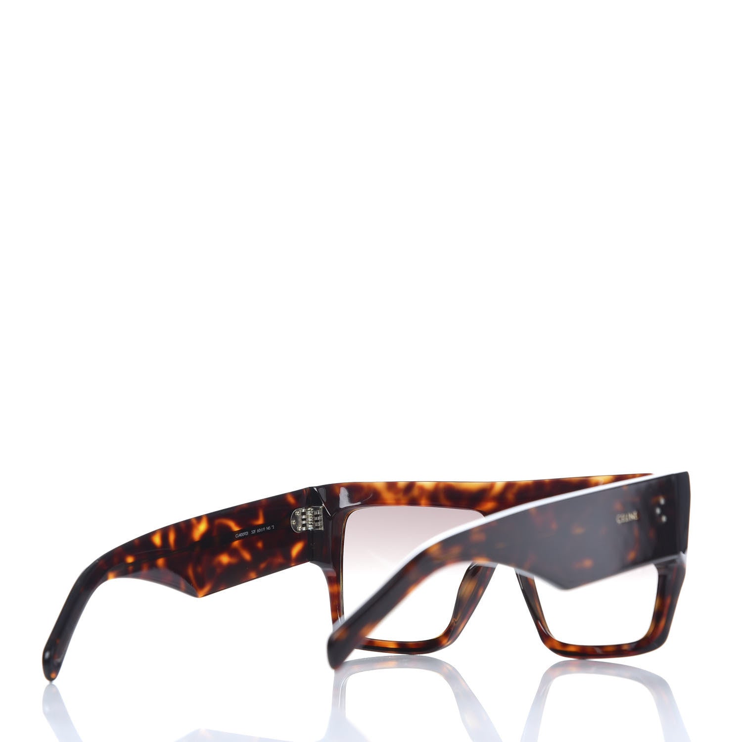 Celine Rectangular Sunglasses CL400921 Dark Havana 2 of 7
