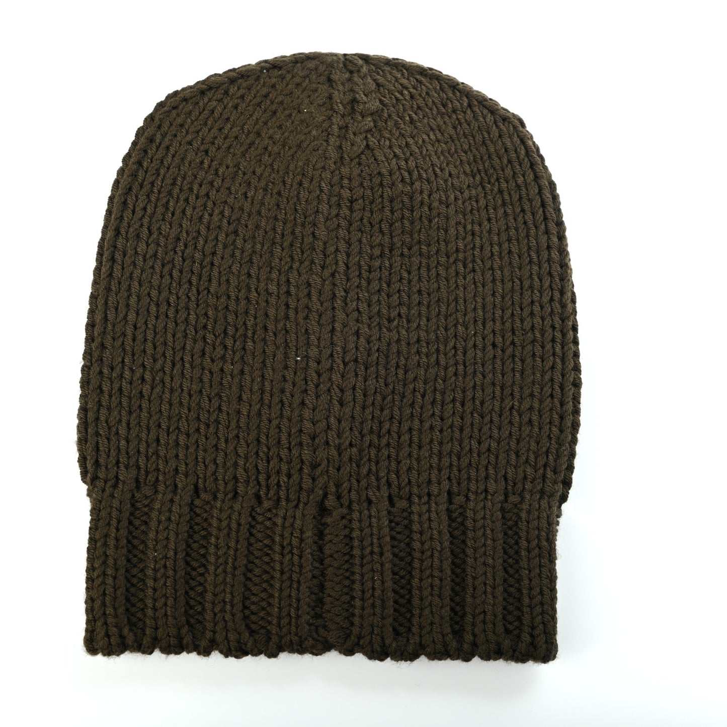Wool Shark Beanie Hat M 58 Olive