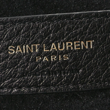 Saint Laurent Grained Deerskin Bea Tote Black 6 of 10