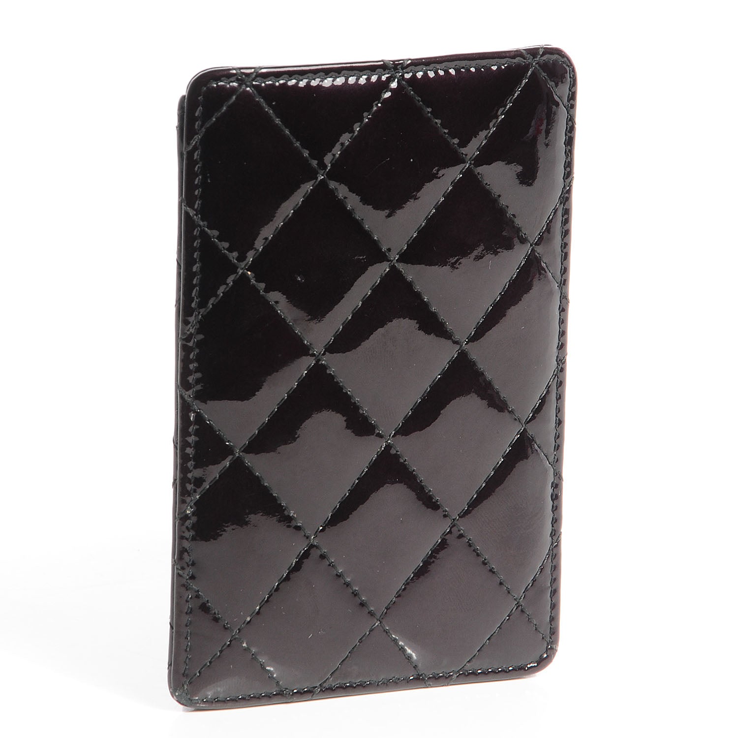 Chanel Patent Quilted Brilliant iPhone 4 Case Black 3 of 10