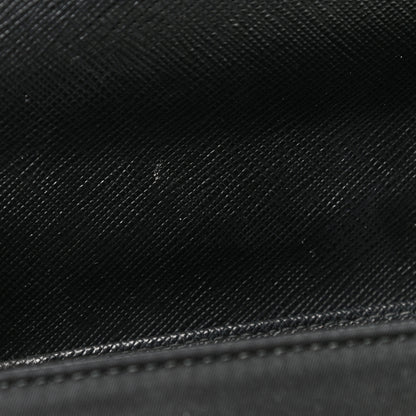 Prada Saffiano Tessuto Nylon Chain Shoulder Bag Black 13 of 13
