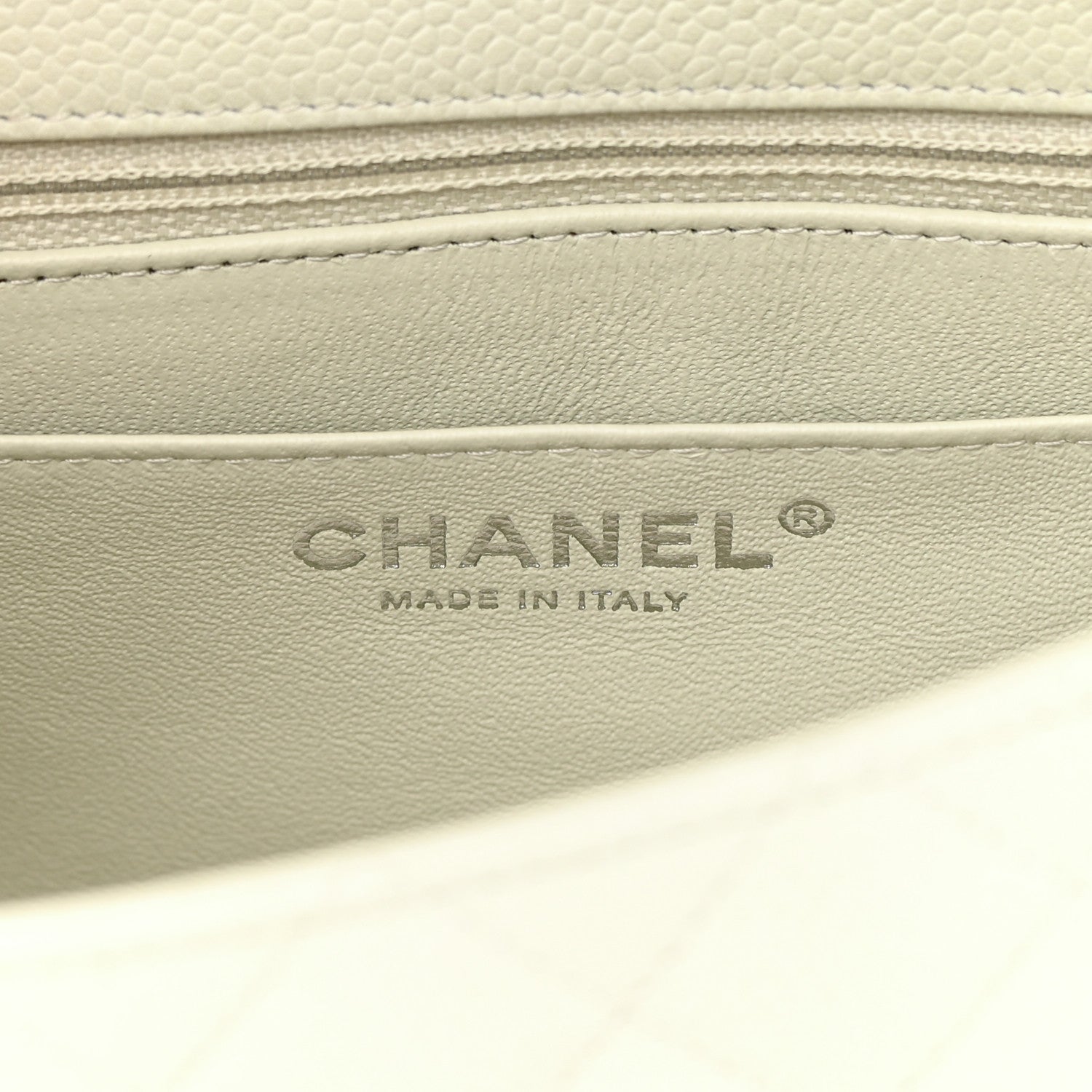 Chanel Caviar Quilted Mini Square Flap Dark White 6 of 12