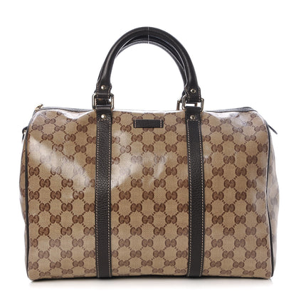Gucci Crystal Monogram Medium Joy Boston Dark Brown 1 of 8