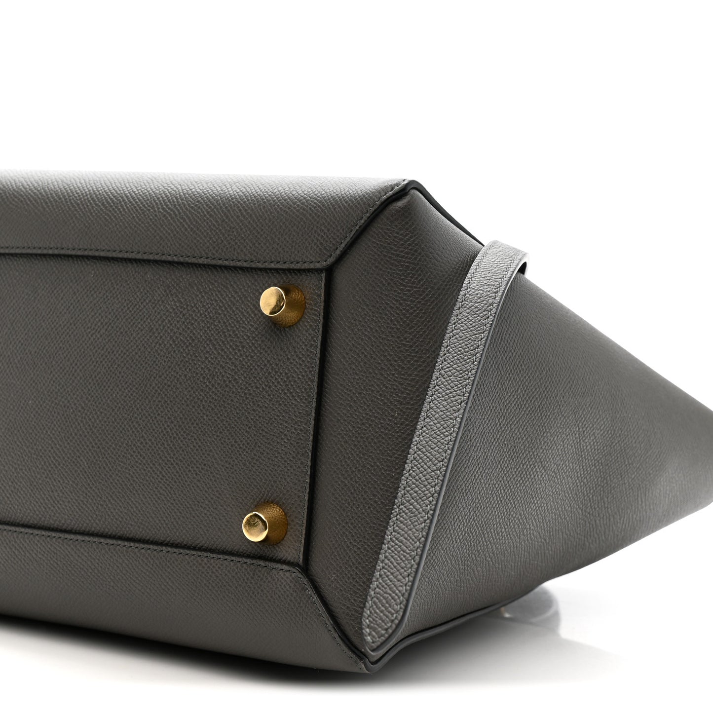 Grained Calfskin Mini Belt Bag Grey