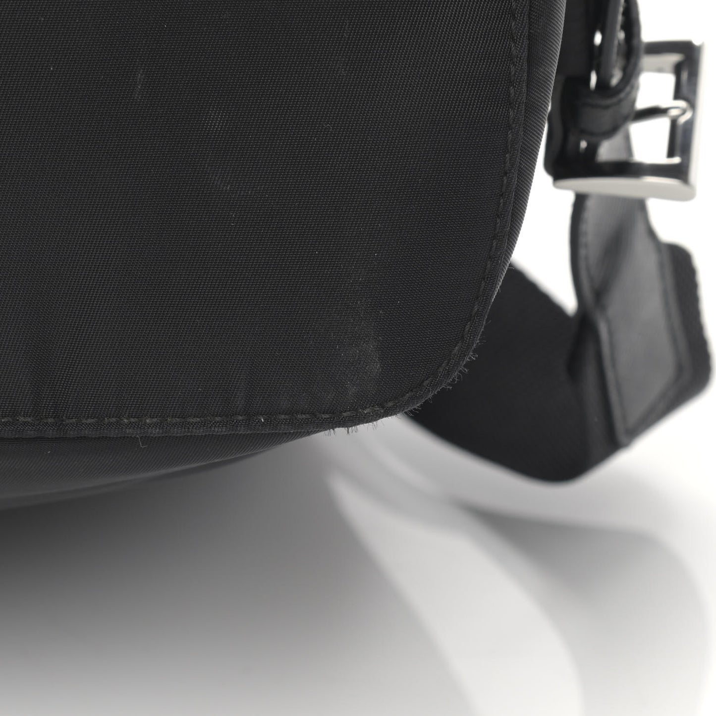 Re-Nylon Saffiano Medium Backpack Black