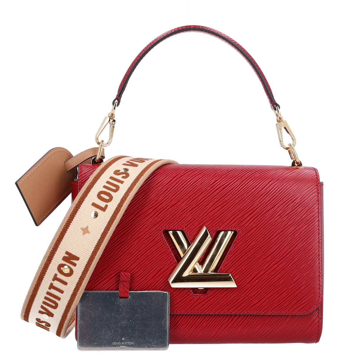 Louis Vuitton Epi Twist Shoulder Bag MM Rouge 2 of 9