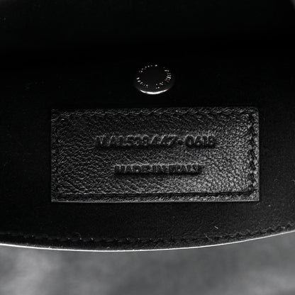 Saint Laurent Lambskin Teddy Drawstring Bag Black 8 of 11