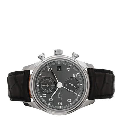 IWC Stainless Steel Alligator 42mm Portugieser Chronograph Automatic Watch Grey IW390404 2 of 6